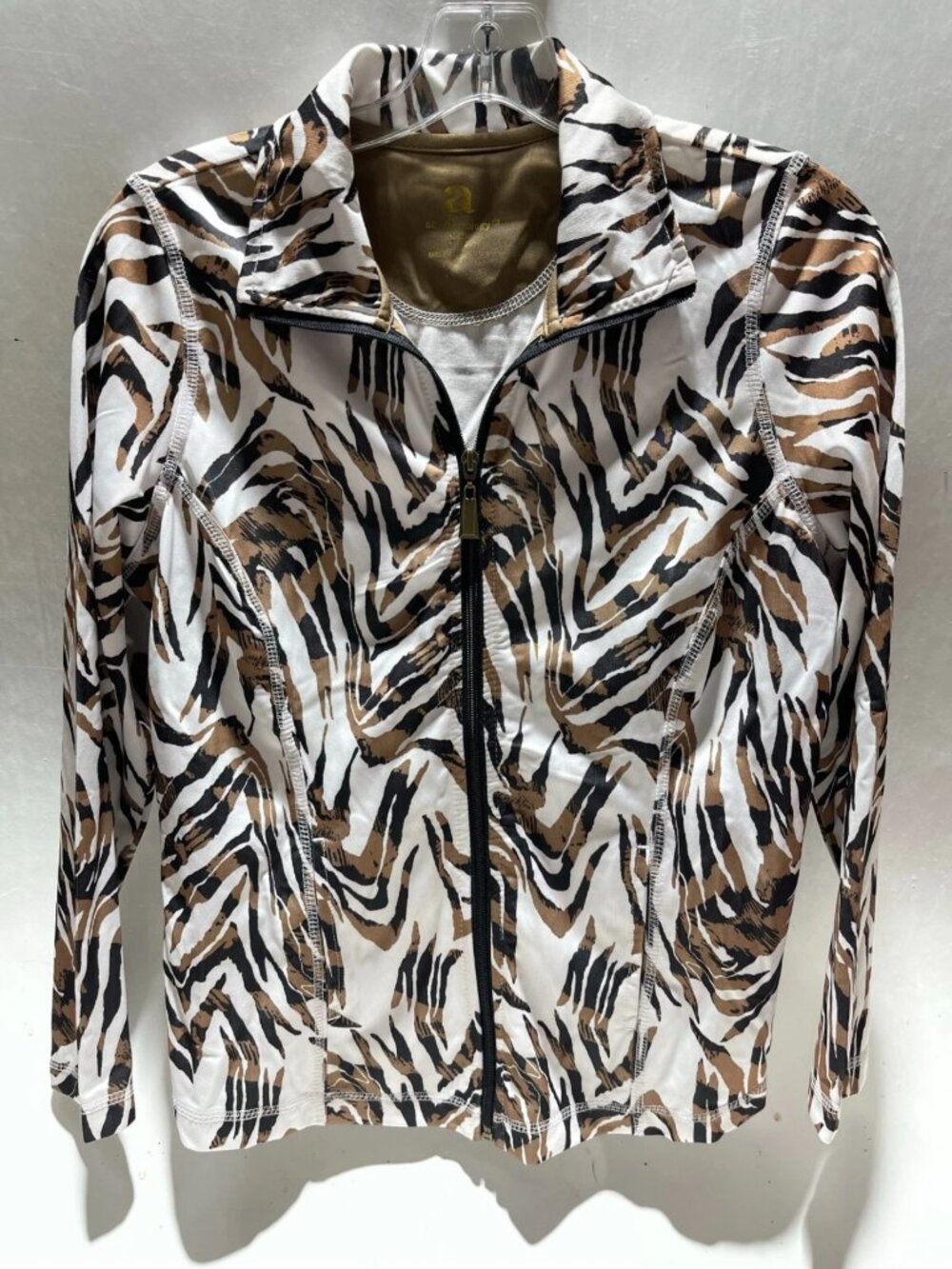 Activology Zebra Print Jacket Size Petite Small